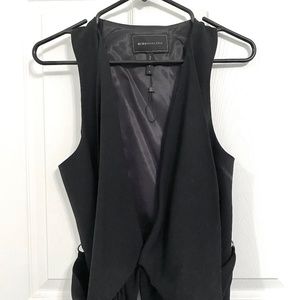 Black Tuxedo-Style Vest - BCBG